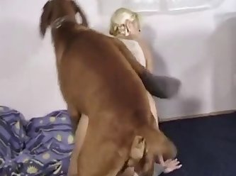 Amazing Blond Gets It Doggy